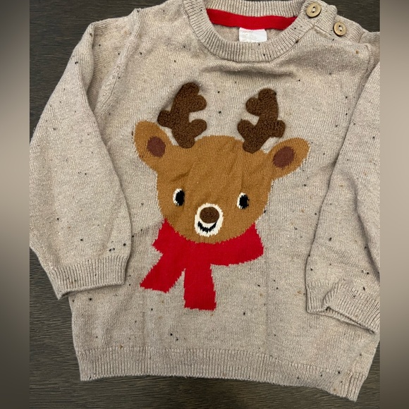 H&M Boys 9 Month Reindeer Sweater - Picture 4 of 5